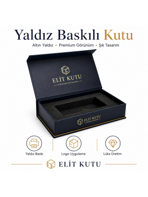 Yaldız Baskılı Mıknatıslı Kutu
