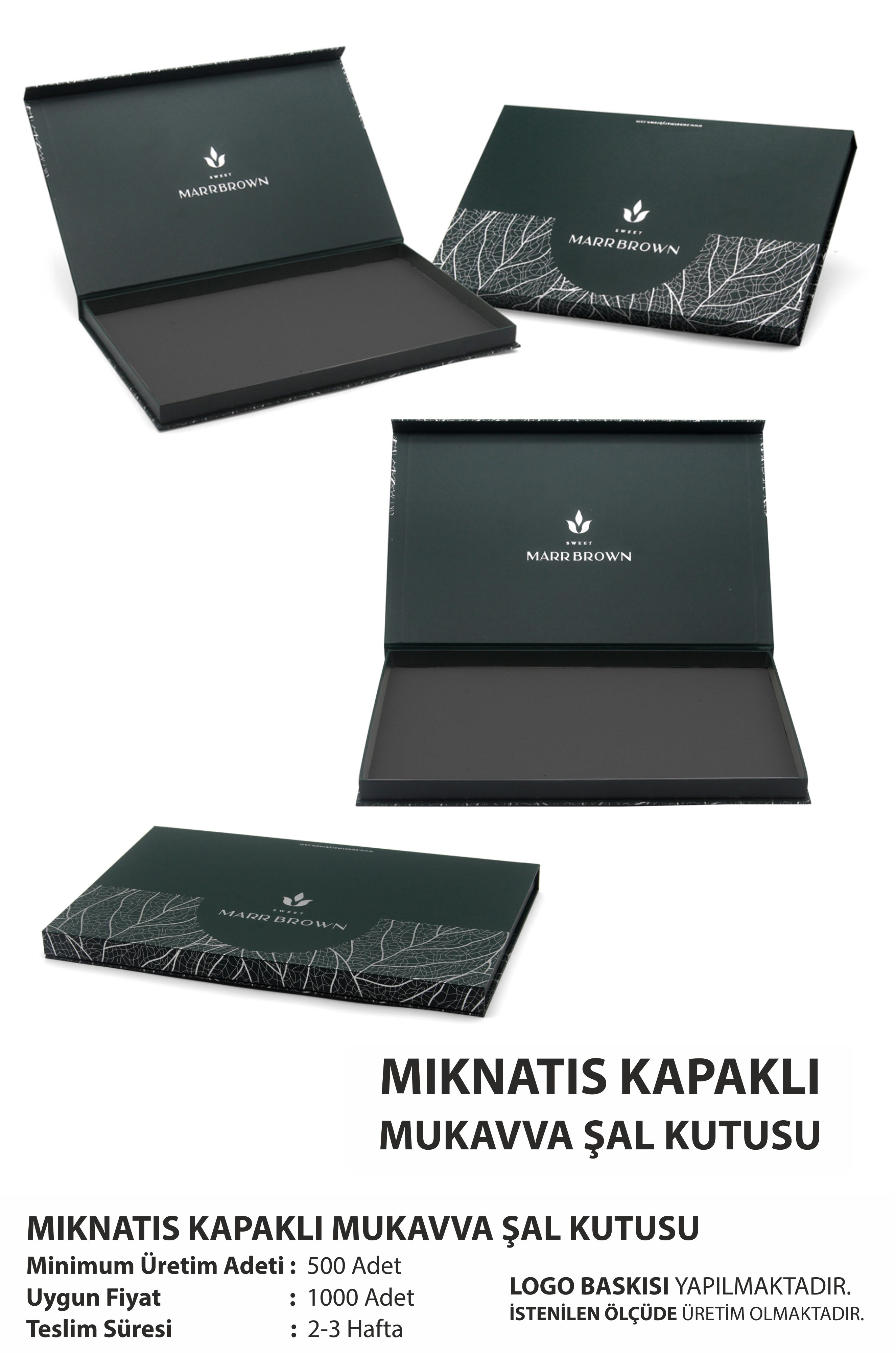 Mıknatıs Kapaklı Şal Kutusu