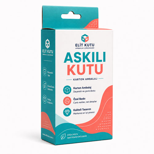 askılı karton kutu