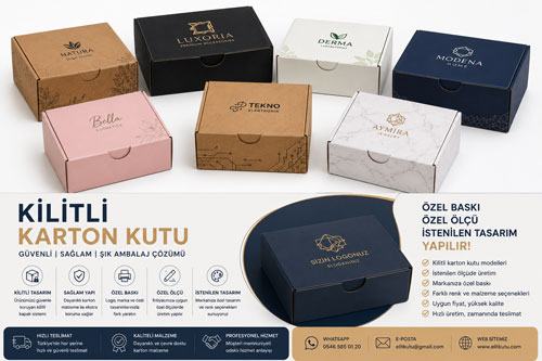Kilitli karton kutu
