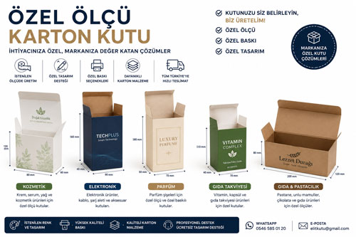 Özel Ölçü Karton Kutu