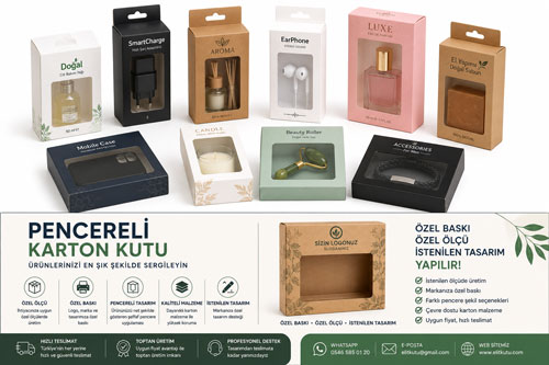 pencereli karton kutu