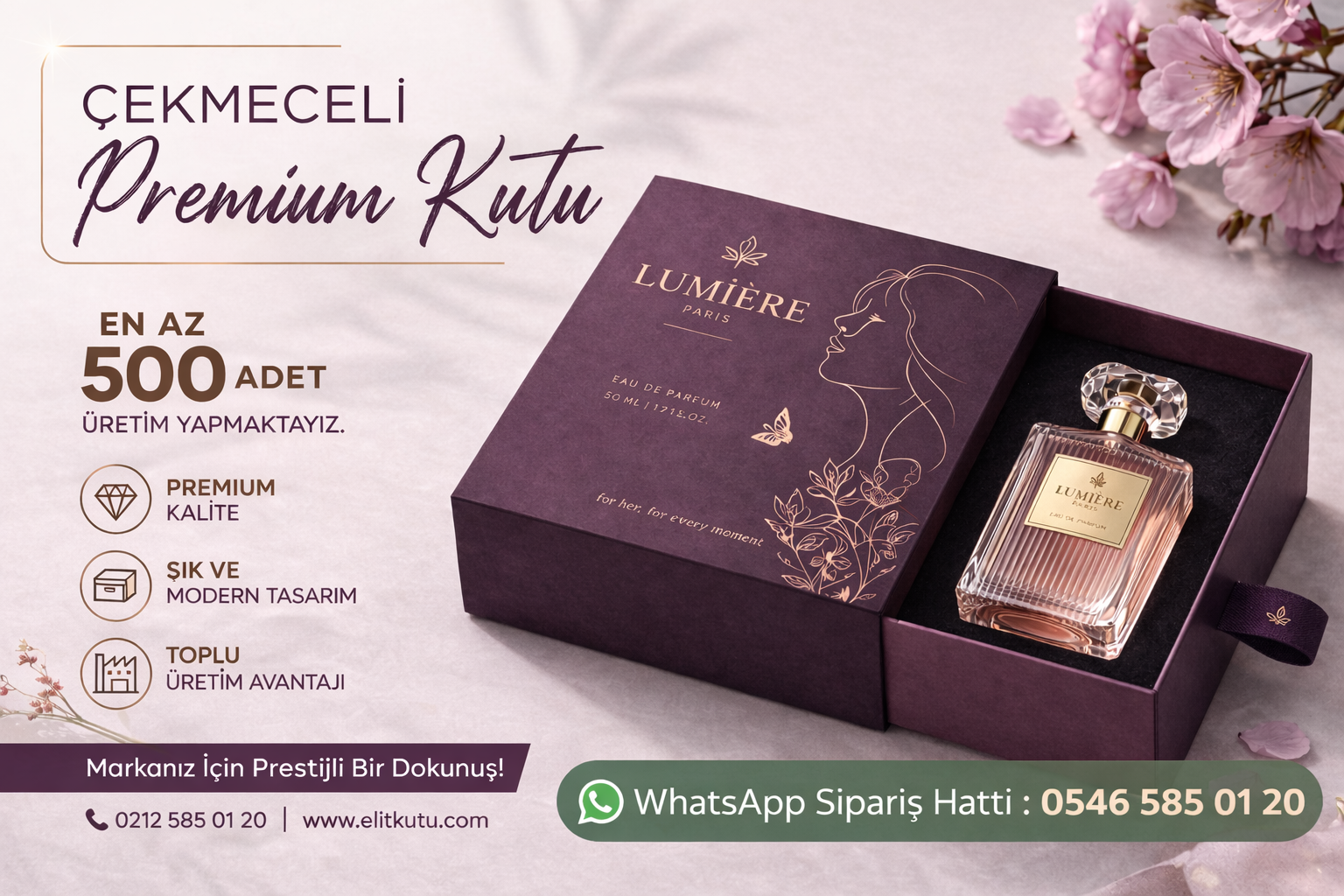 çekmceli parfum kutusu