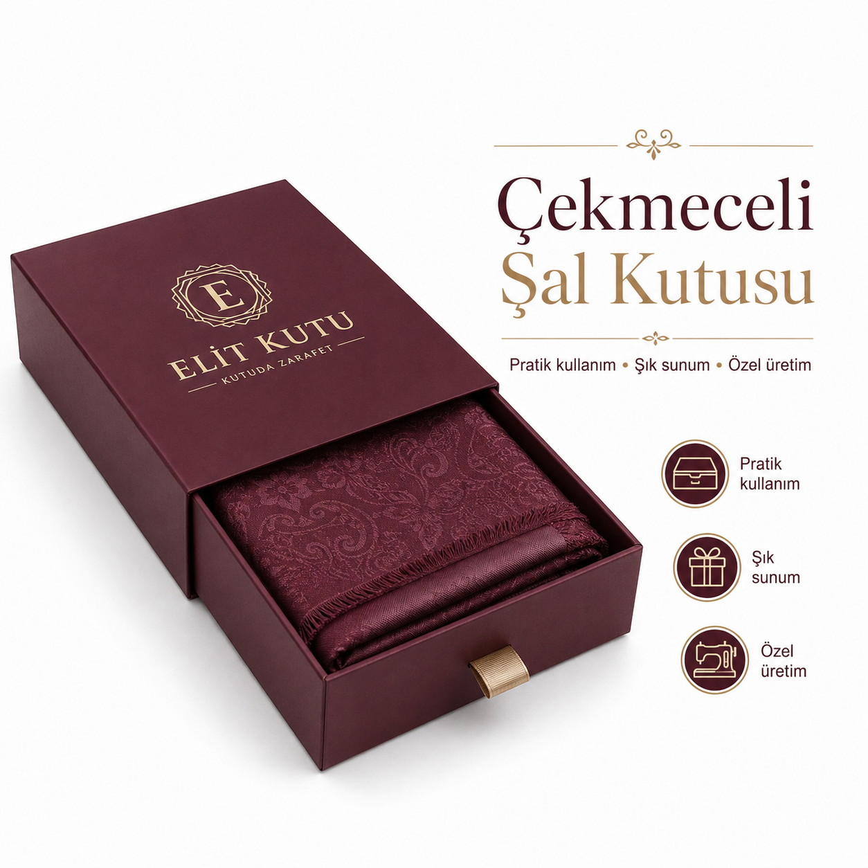 Çekmeceli Şal Kutusu
